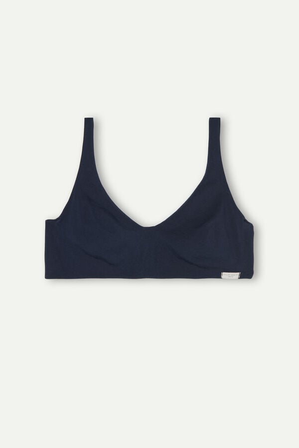 Blue Intimissimi Greta Balconette Cotton Women Bra | aj4ywIUU