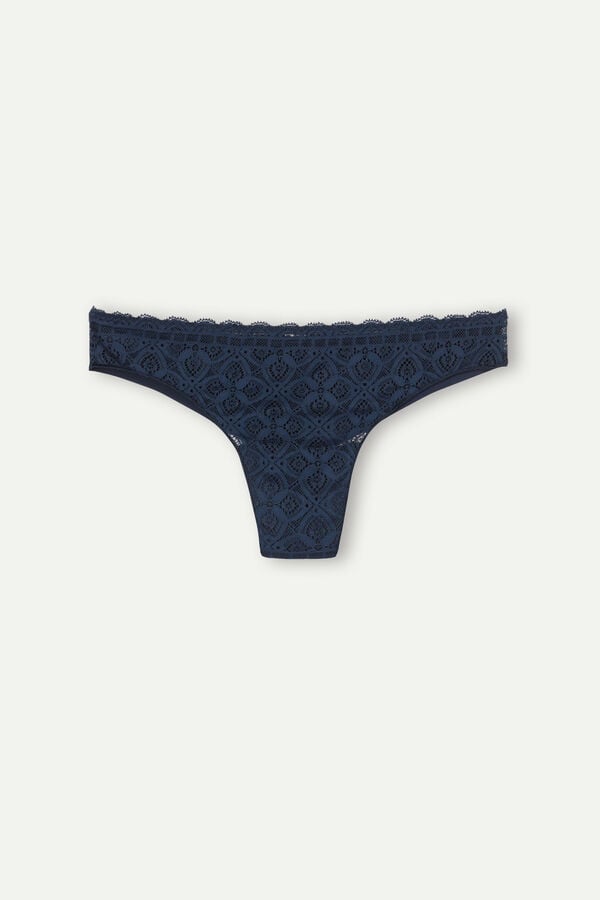 Blue Intimissimi Lace And Microfiberzilian Women Briefs | m42DAp7b