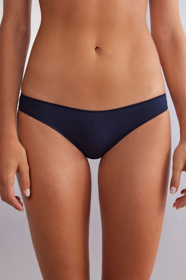 Blue Intimissimi Low Rise Cotton Women Panties | Nxrx6q1v