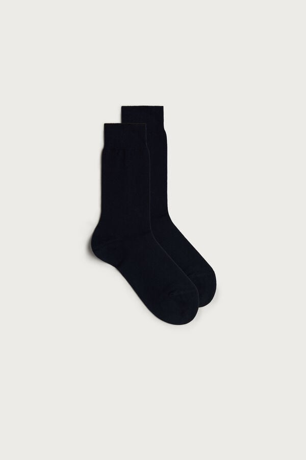 Blue Intimissimi Short Warm Cotton Men Socks | z784tjgH