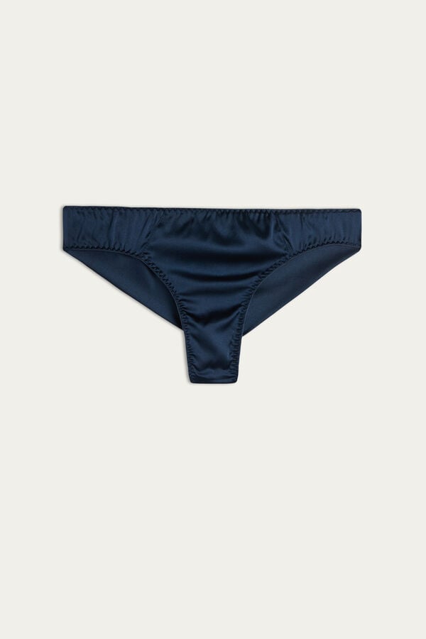 Blue Intimissimi Silk Cheeky Women Briefs | zzwUNAUD