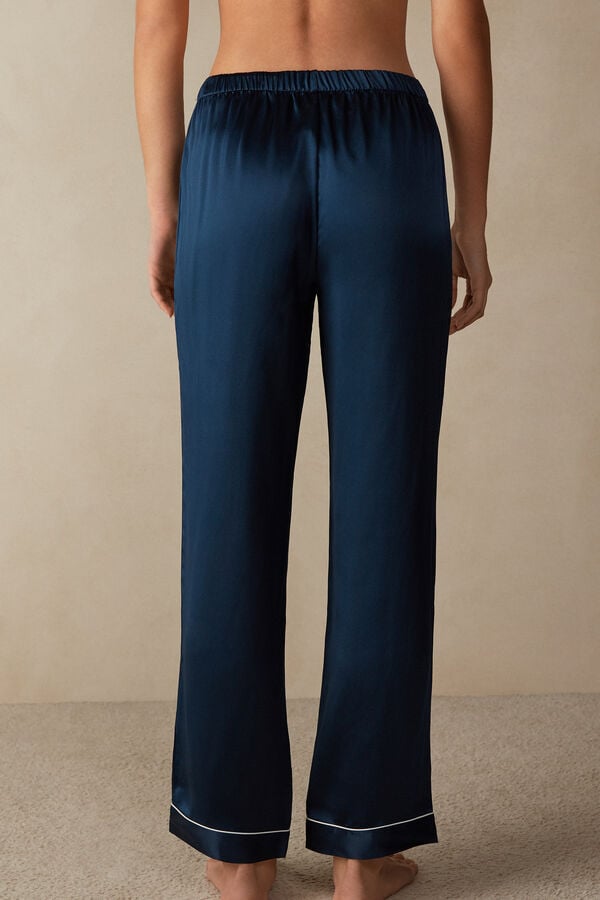 Blue Intimissimi Silk Satin Women Pants | y28Q3eno