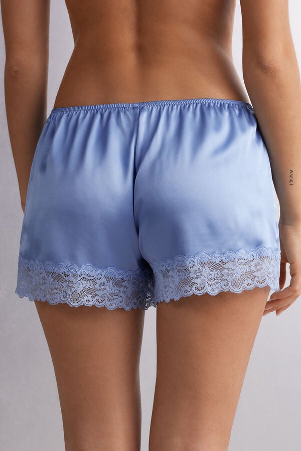 Blue Intimissimi Silk Women Shorts | cnp5Qf6s