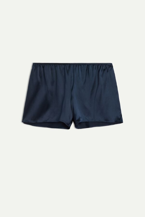 Blue Intimissimi Smooth Silk-Satin Women Shorts | a2fKeJ55