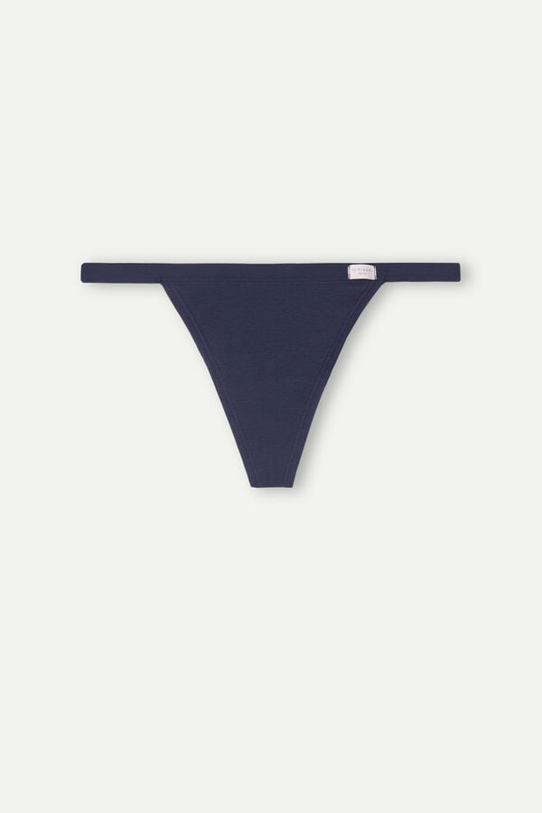 Blue Intimissimi String In Cotton Women Thong | qGyrUJT9