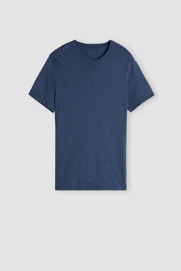 Blue Intimissimi Superior Cotton Men T-Shirt | ye0DBwQj