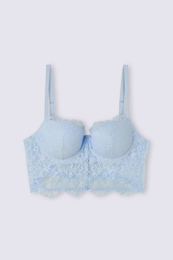 Blue Intimissimi The Most Romantic Season Sofia Bustier Balconette Women Bra | IoGB81wT