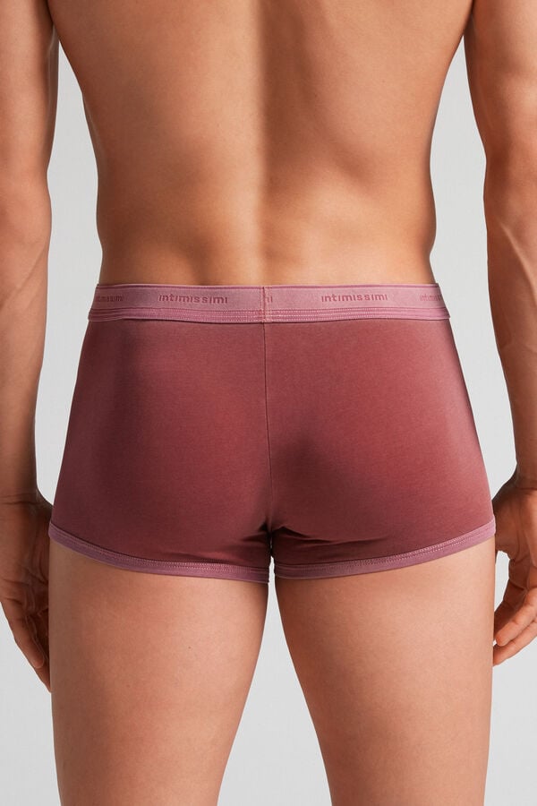 Burgundy Intimissimi Natural Fresh Cotton Men Boxer | H3KixwC6