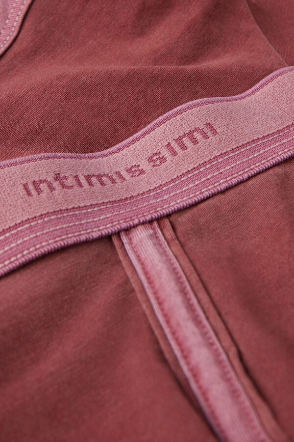 Burgundy Intimissimi Natural Fresh Cotton Men Boxer | H3KixwC6