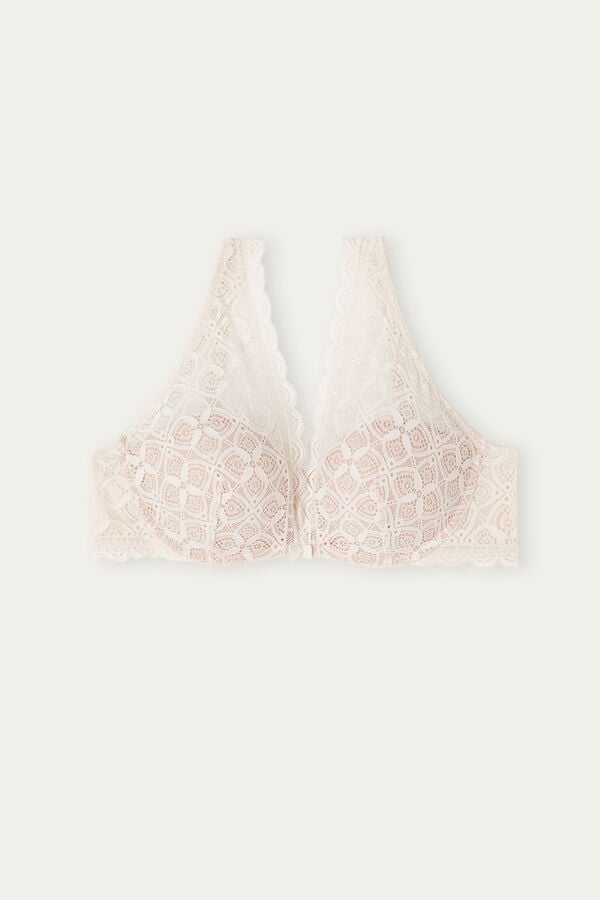 Cream Pink Intimissimi Giorgia Balconette Lace Women Bra | KYANRS7U