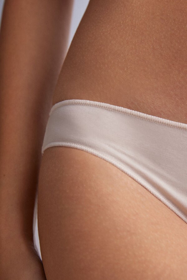 Cream Pink Intimissimi Low Rise Cotton Women Panties | QFkJlS3w