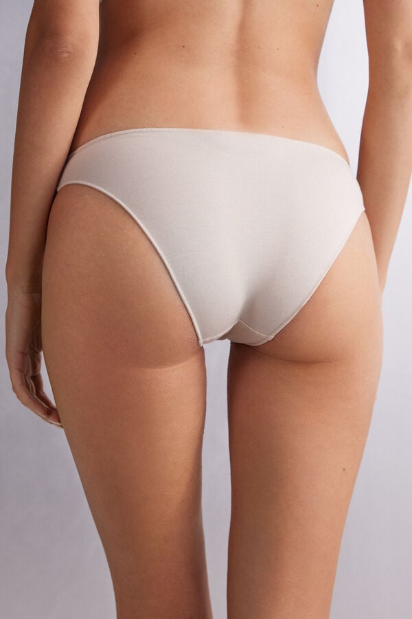 Cream Pink Intimissimi Low Rise Cotton Women Panties | QFkJlS3w