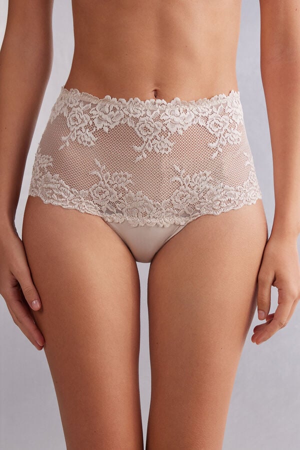 Cream Pink Intimissimi Pretty Flowers Hipsterzilian Women Briefs | fkF7URQQ