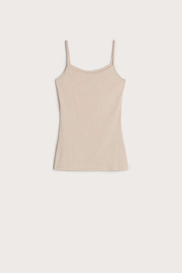 Cream Pink Intimissimi Ultrafresh Cotton Camisole Women Tank Top | JT0WulH7