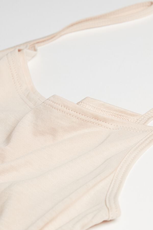 Cream Pink Intimissimi Ultrafresh Cotton Camisole Women Tank Top | JT0WulH7