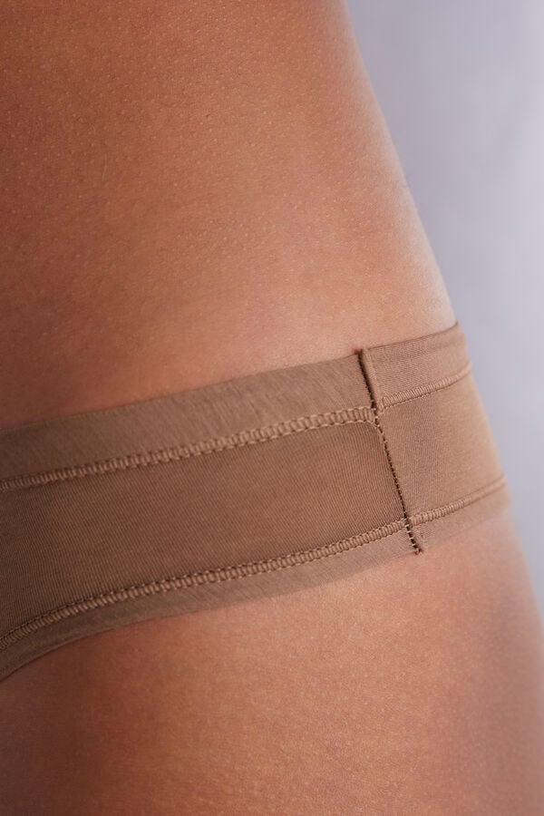 Dark Beige Intimissimi Ultralight Cottonzilian Women Briefs | IXmSzFpN