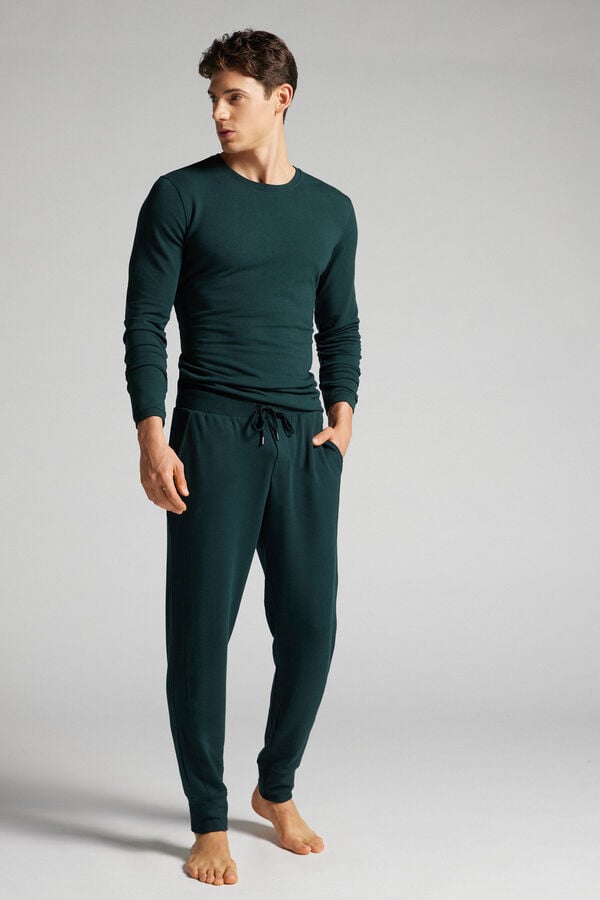 Dark Green Intimissimi Micromodal Men Trousers | aC8vUnNN