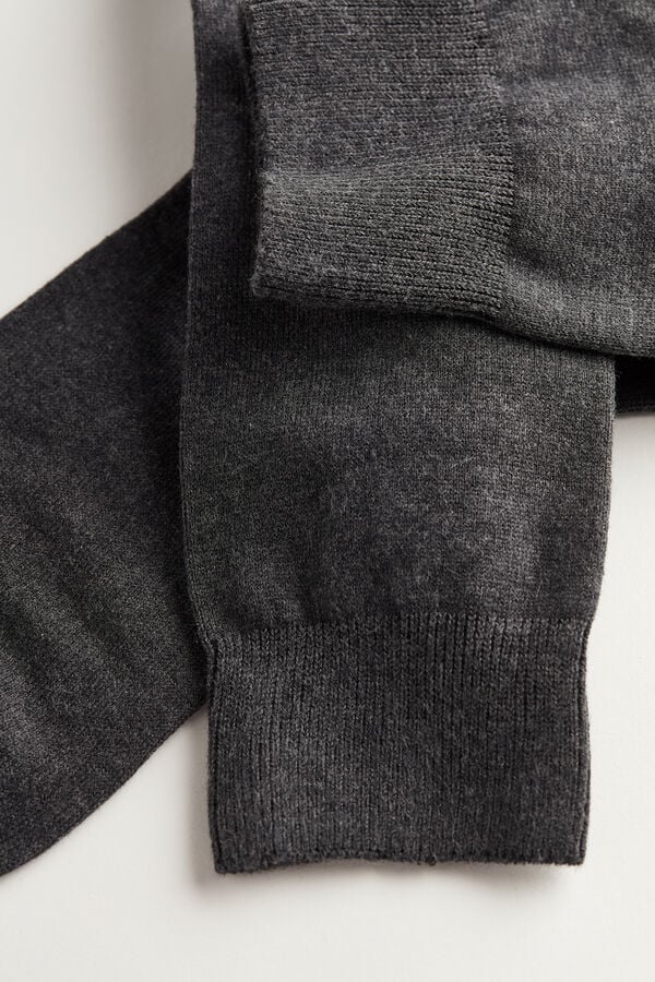 Dark Grey Intimissimi Short Warm Cotton Men Socks | rfsxA52u