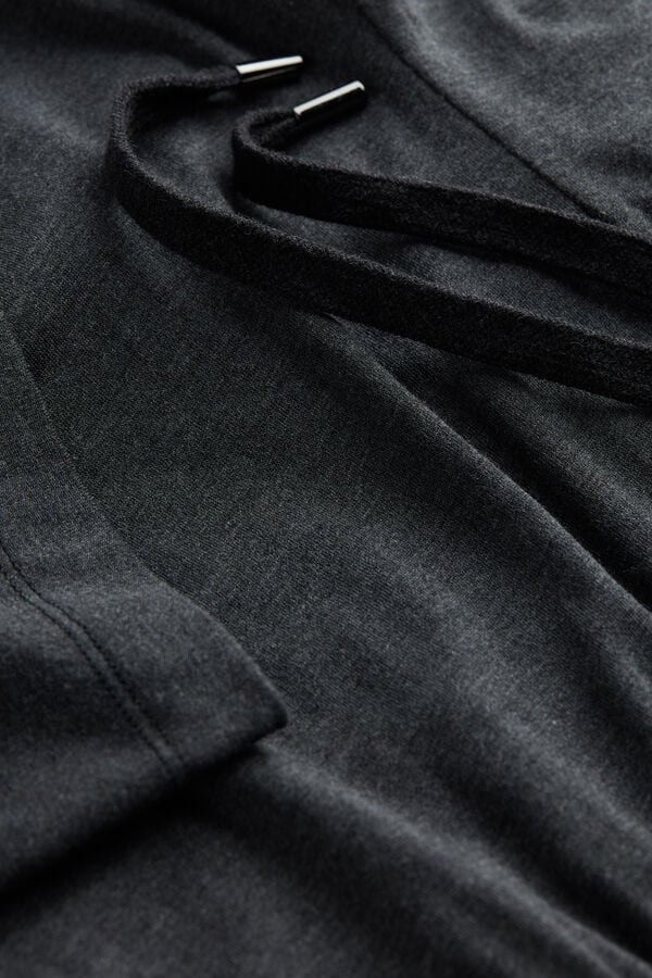 Dark Grey Intimissimi Silk And Modal Men Trousers | Rwjromsh