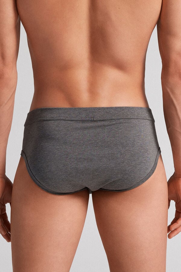 Deep Grey Intimissimi Superior Cotton Men Briefs | FqzuZ2aB