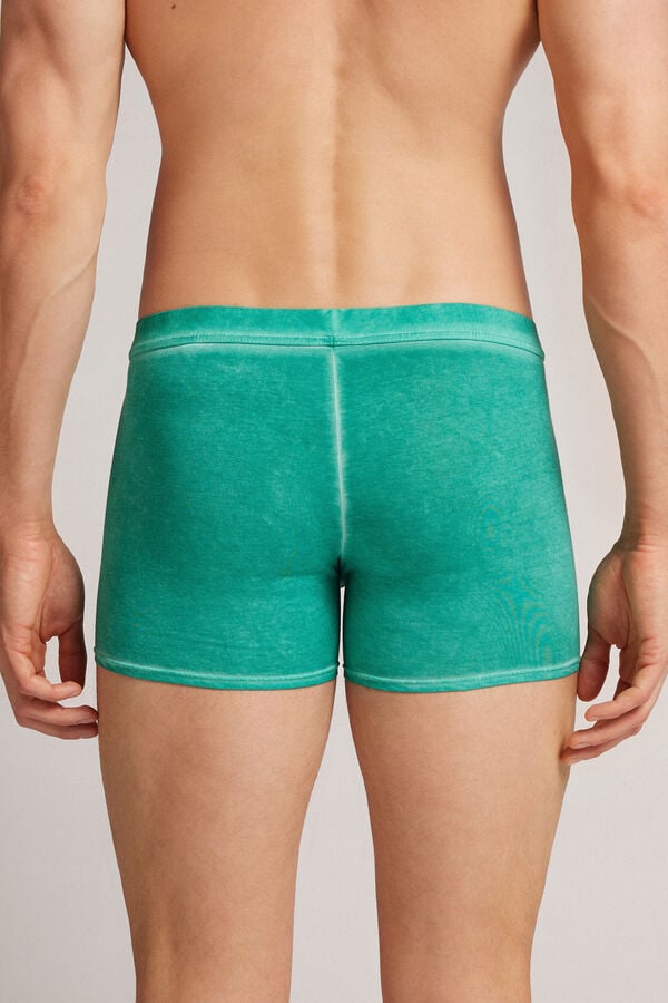 Green Intimissimi Natural Fresh Cotton Men Boxer | 0SDG9Nvo