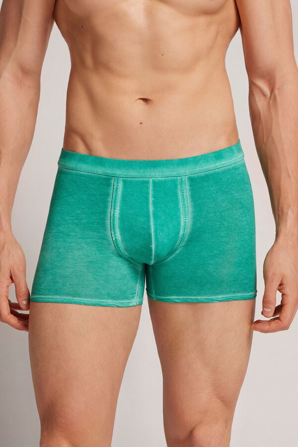 Green Intimissimi Natural Fresh Cotton Men Boxer | 0SDG9Nvo