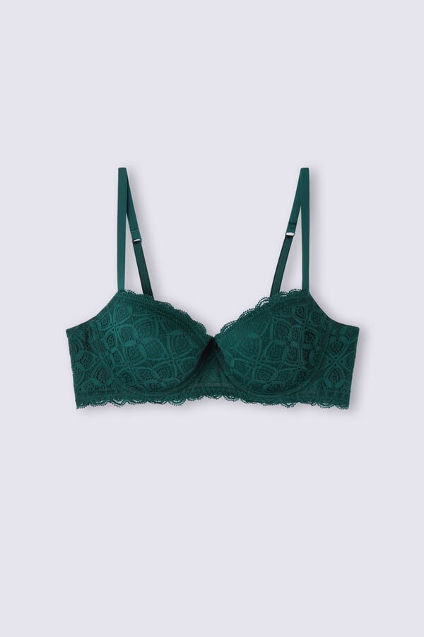 Green Intimissimi Sofia Balconette Lace Women Bra | bR76kD0T