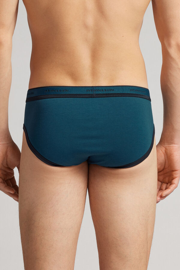 Green Intimissimi Superior Cotton Logo Men Briefs | oR6cmh3r