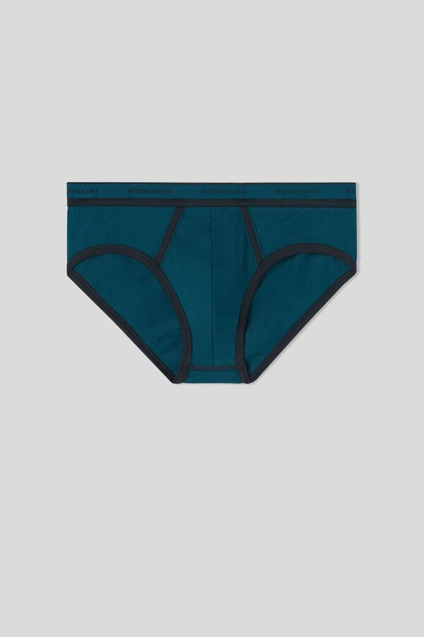 Green Intimissimi Superior Cotton Logo Men Briefs | oR6cmh3r