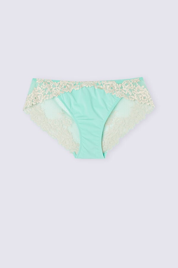 Green / White Intimissimi Pretty Flowers Women Panties | cJqCqUum