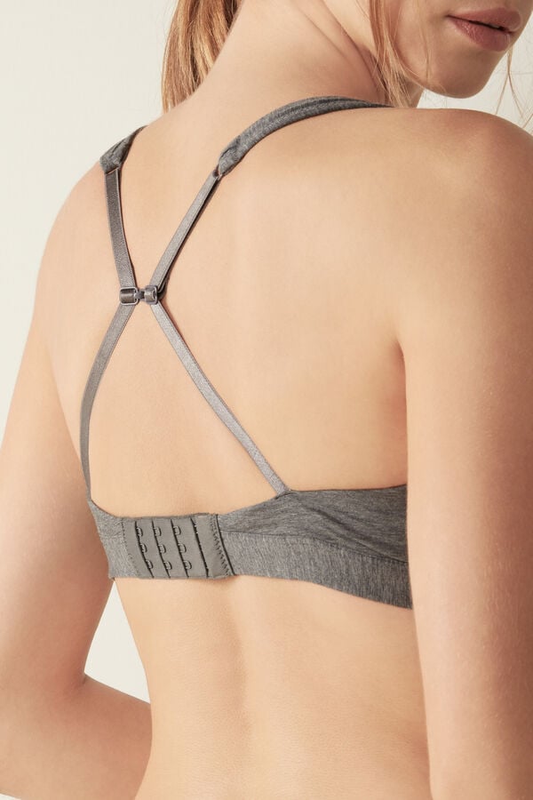 Grey Intimissimi Lara Cotton Triangle Women Bra | Rp63FsFN