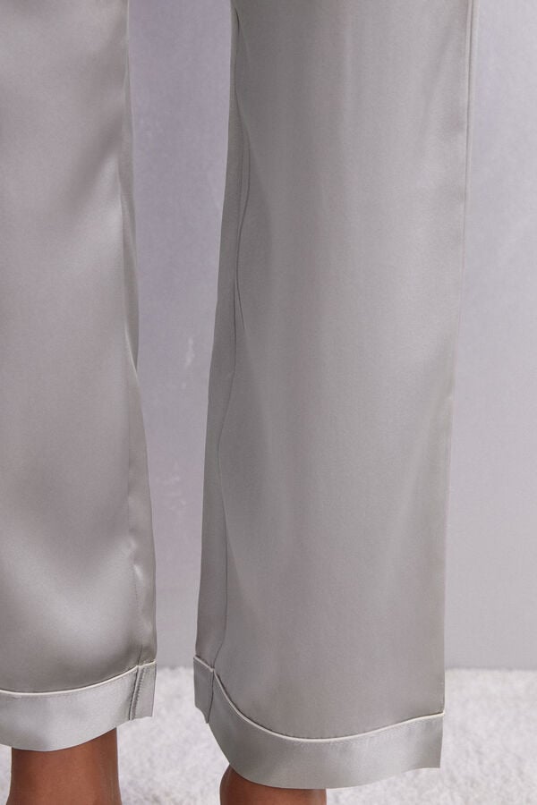 Grey Intimissimi Silk Satin Women Pants | 2ozsCfnX