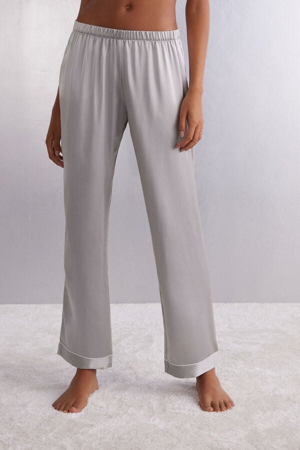 Grey Intimissimi Silk Satin Women Pants | 2ozsCfnX