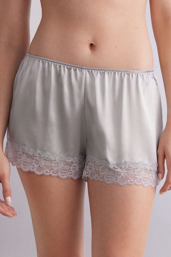 Grey Intimissimi Silk Women Shorts | G8IjbNtq