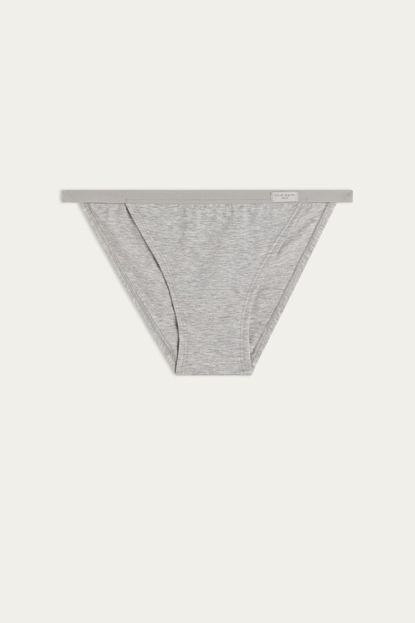 Light Grey Intimissimi Cotton String Women Panties | 2hz2zD7U