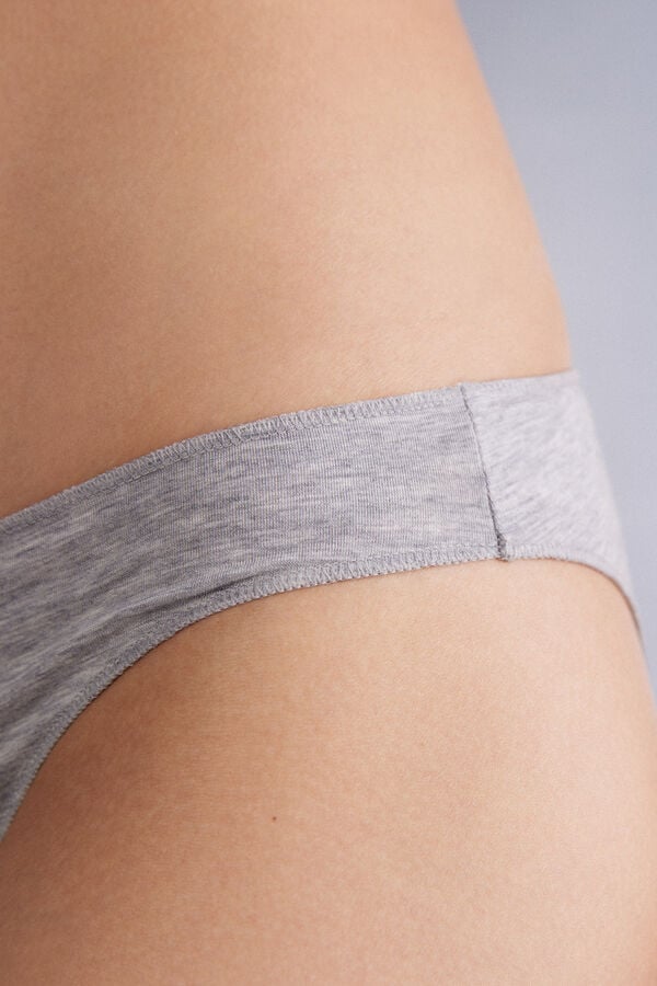 Light Grey Intimissimi Low Rise Cotton Women Panties | UgqZFyhu