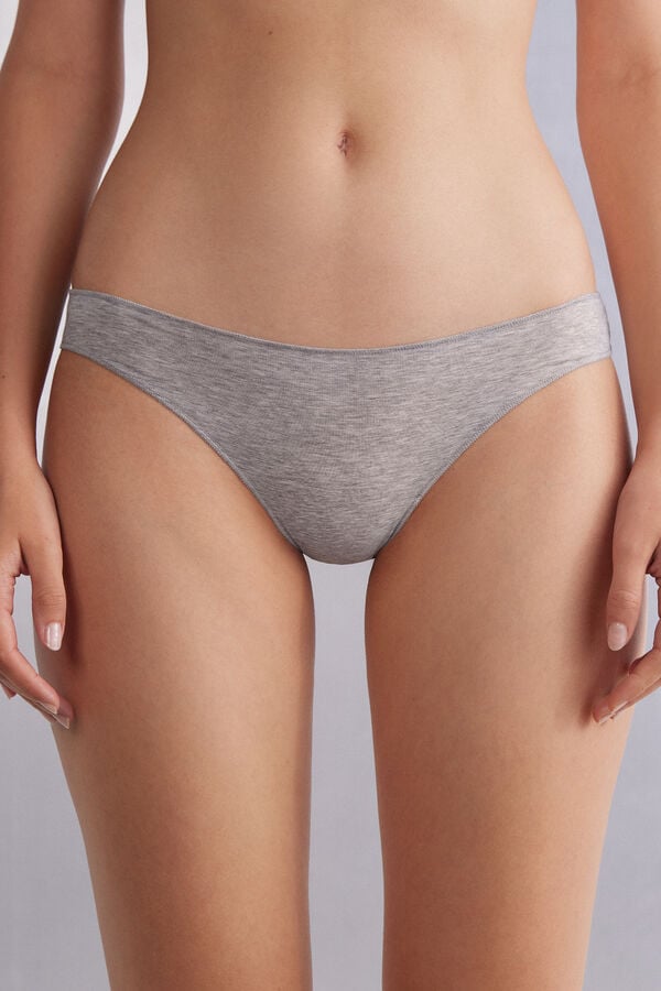 Light Grey Intimissimi Low Rise Cotton Women Panties | UgqZFyhu