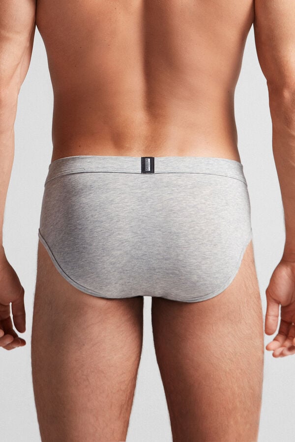 Light Grey Intimissimi Natural Fresh Cotton Men Briefs | XAfpJUxA