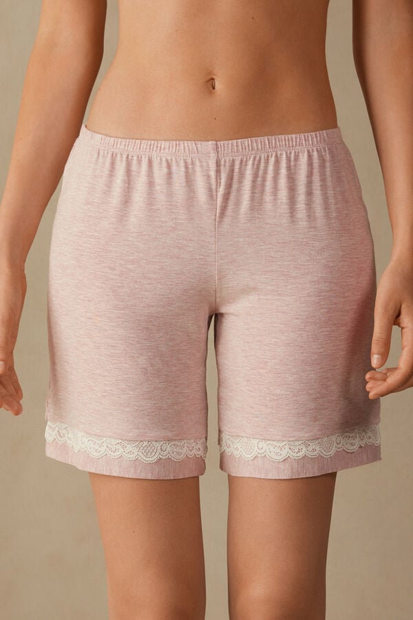 Light Pink Intimissimi Modal With Lace Details Women Shorts | YJ0wY2jQ