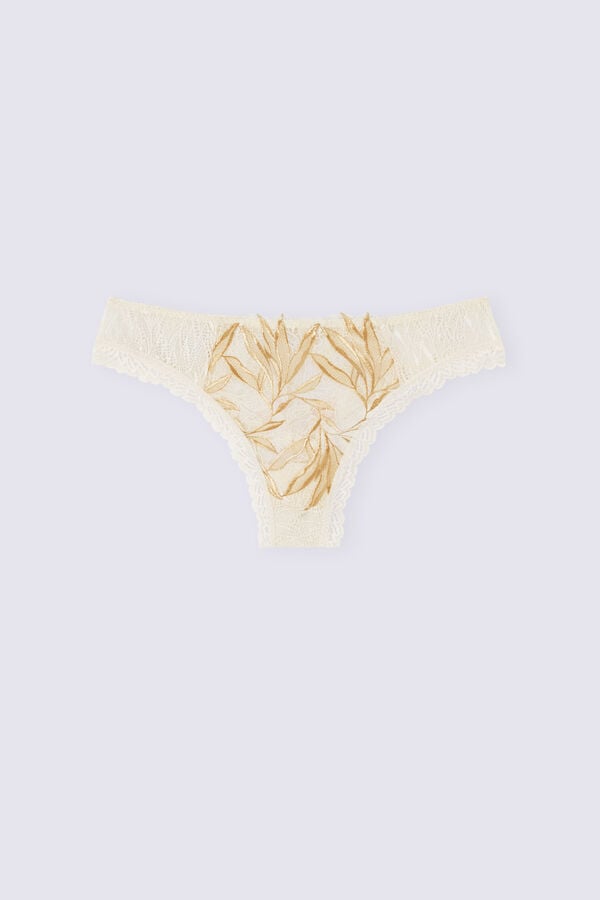 Light Yellow White Intimissimi Golden Hourzilian Women Briefs | igc1BDH1