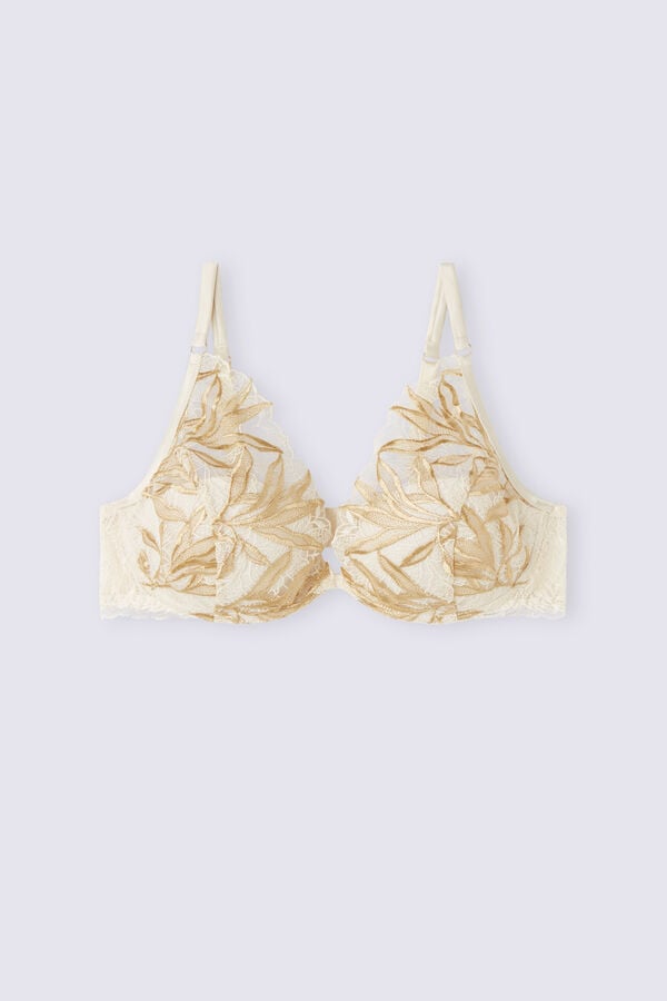 Light Yellow White Intimissimi Golden Hour Elena Balconette Women Bra | D852ZaxU