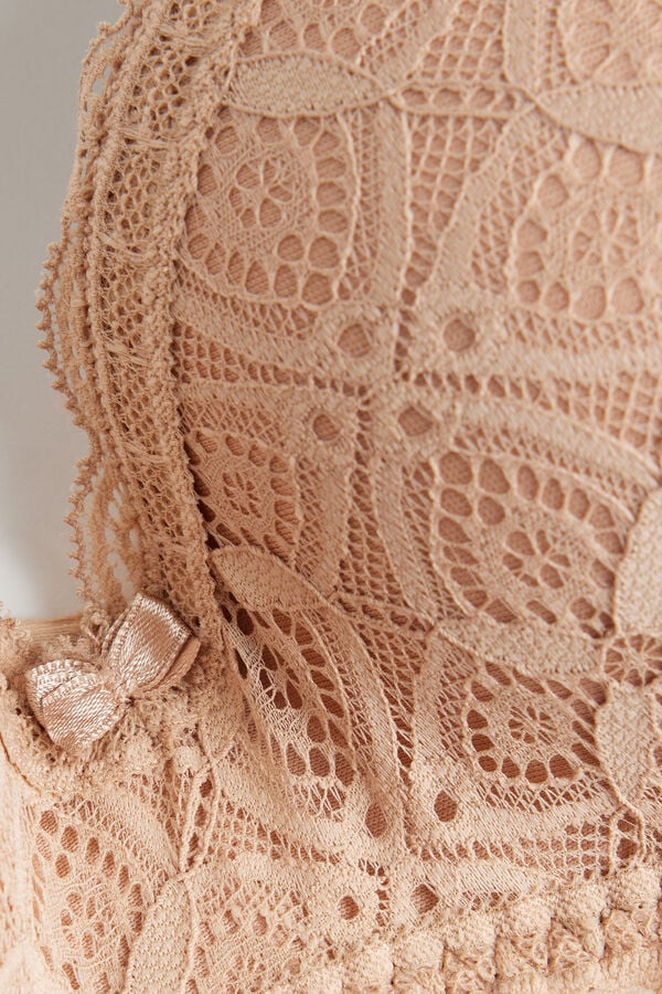 Orange Beige Intimissimi Adele Triangle Lace Women Bra | xurUI3eI