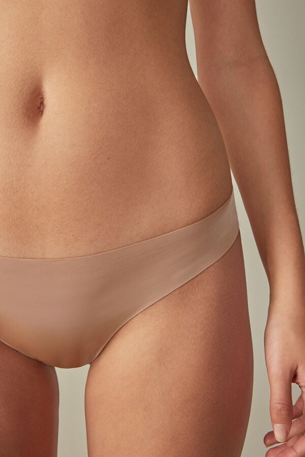 Orange Beige Intimissimi Brazilian Seamless Ultra Light Microfiber Women Briefs | RFJjmkNk