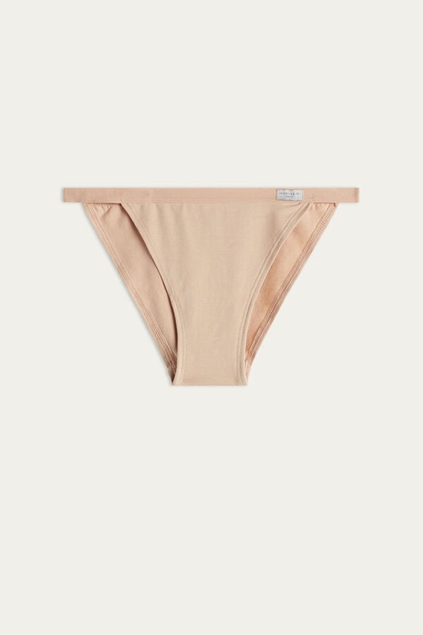 Orange Beige Intimissimi Cotton String Women Panties | UIRXeAC1