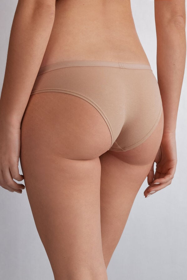 Orange Beige Intimissimi Cotton Women Panties | 5uYmFgbU