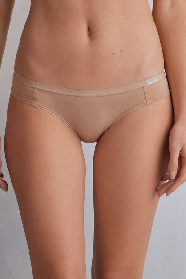 Orange Beige Intimissimi Cotton Women Panties | 5uYmFgbU