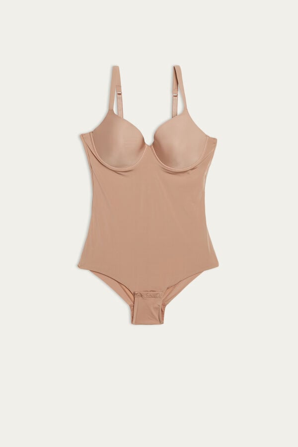 Orange Beige Intimissimi Francesca Body In Ultralight Microfiber Women Bodysuit | mD5ybHQf