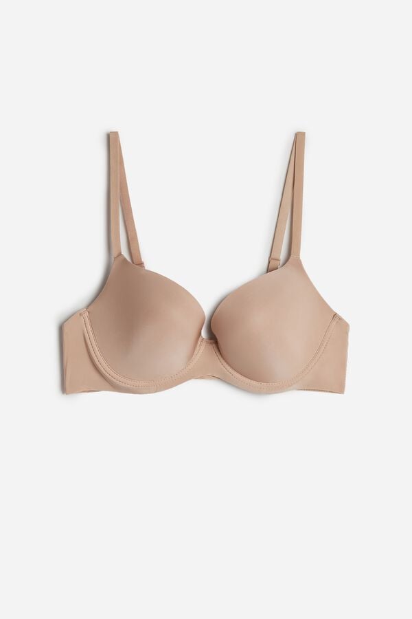 Orange Beige Intimissimi Irina Microfiber Balconette Women Bra | CW1c9t5b