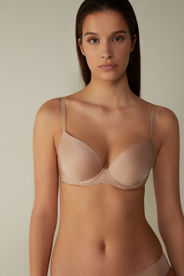 Orange Beige Intimissimi Irina Microfiber Balconette Women Bra | CW1c9t5b