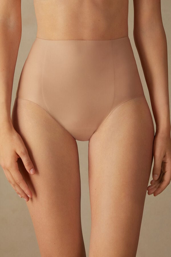 Orange Beige Intimissimi Raw-Cut Microfiber Women Briefs | Y5TUaKrz